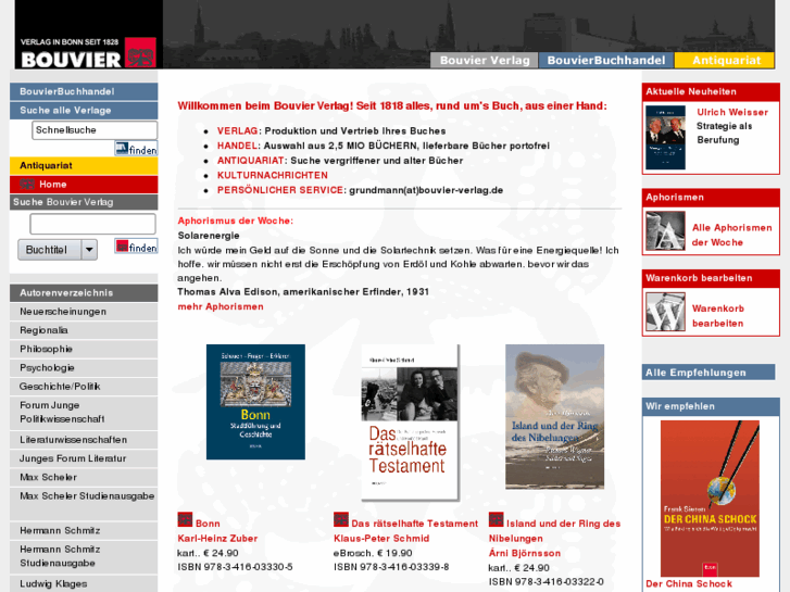 www.bouvier-verlag.com