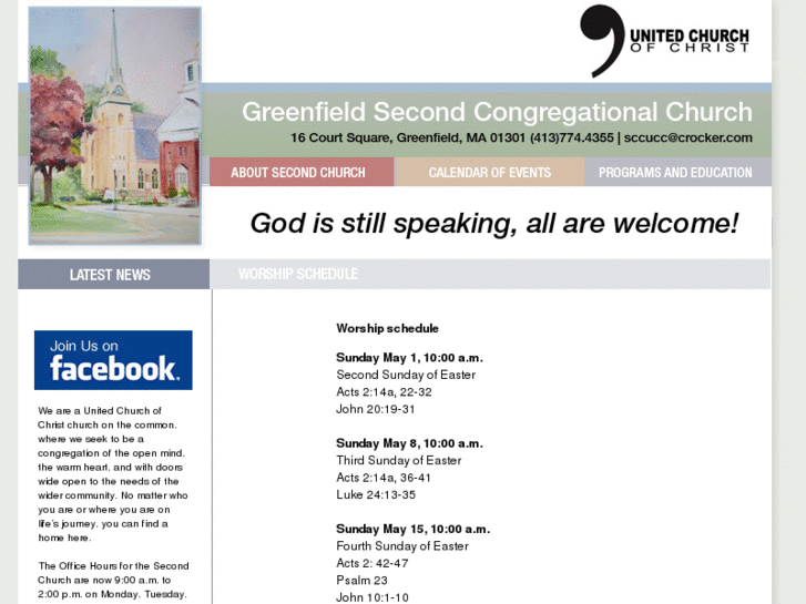 www.greenfieldsecondchurch.com