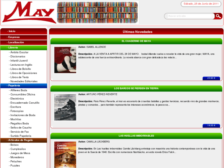 www.libreriamay.es