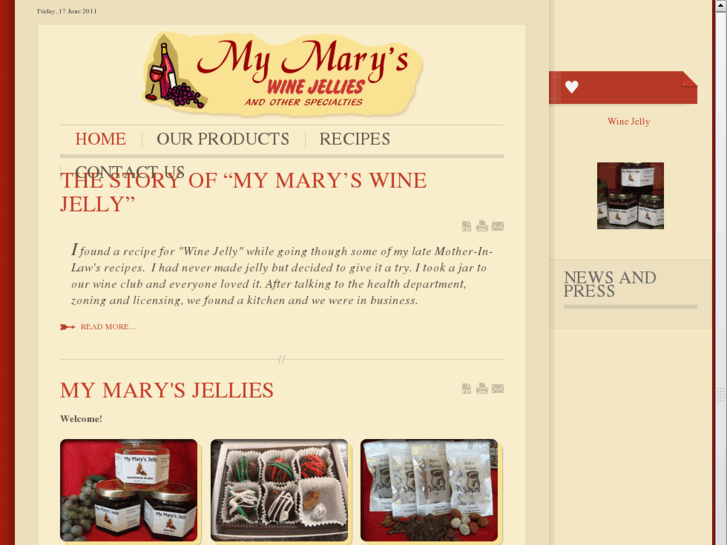 www.mymarysjellies.com