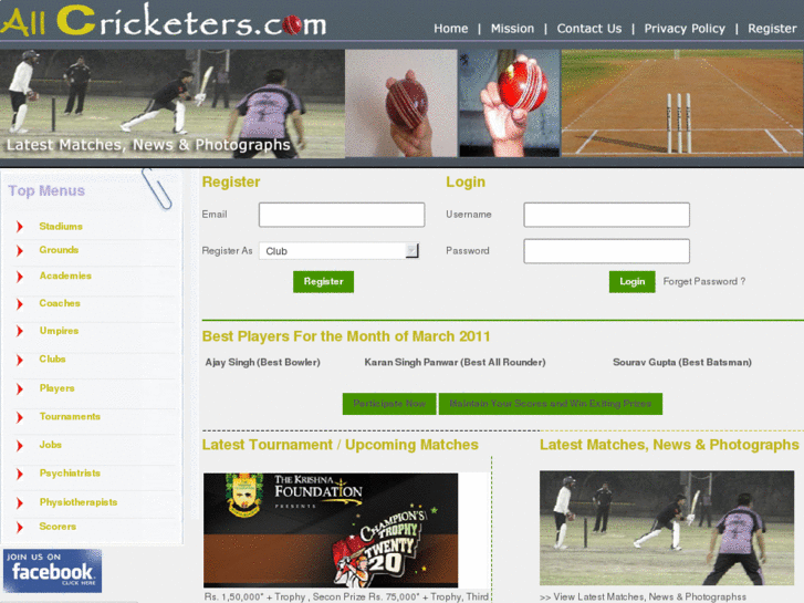 www.allcricketers.com