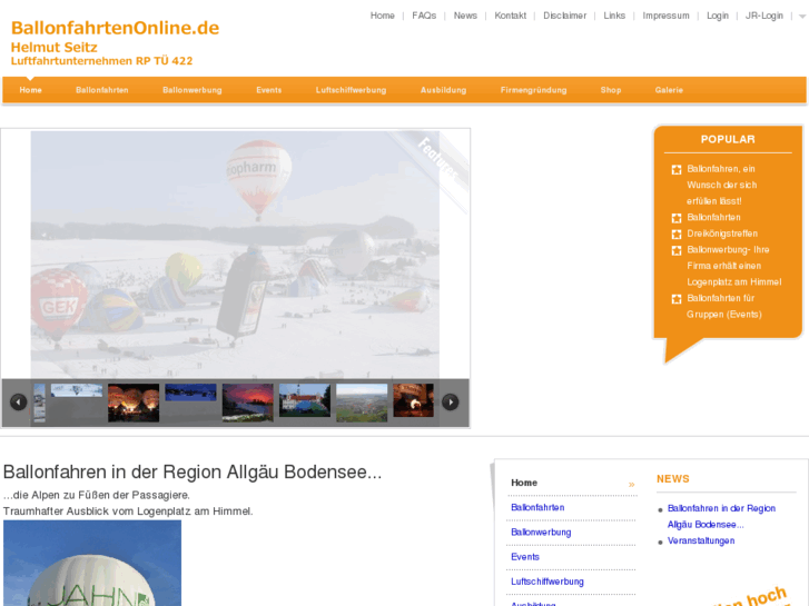 www.ballonfahrtenonline.de