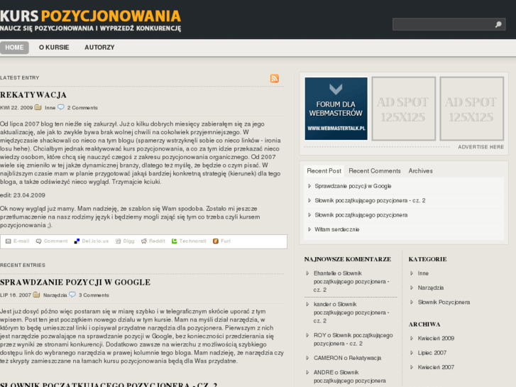 www.kurs-pozycjonowania.info