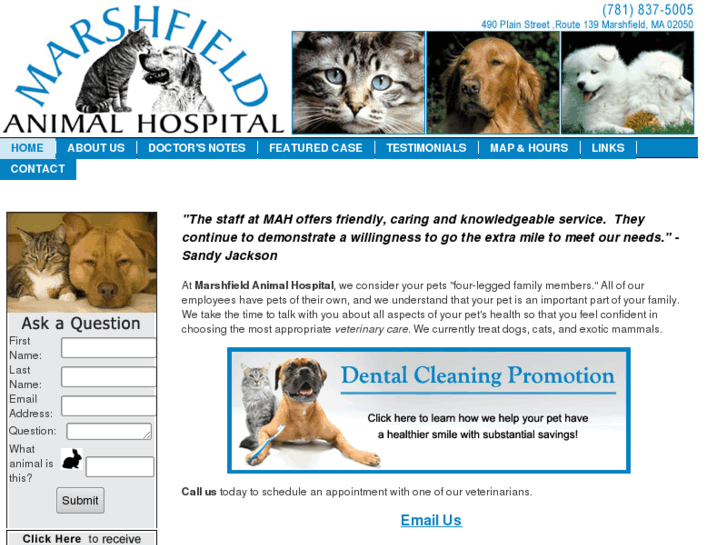 www.marshfieldanimalhospital.com