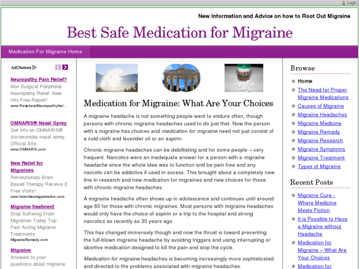 www.medicationformigraine.com