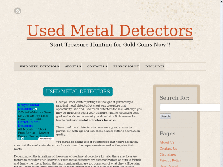 www.usedmetaldetectorsforsale.com