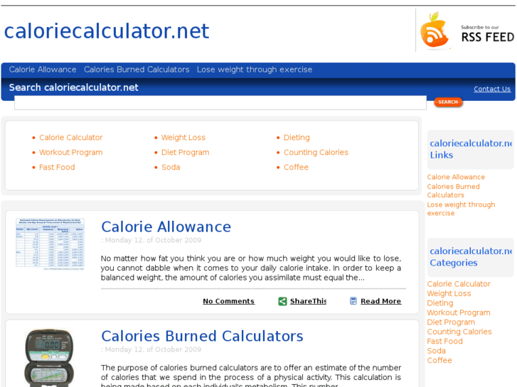 www.caloriecalculator.net