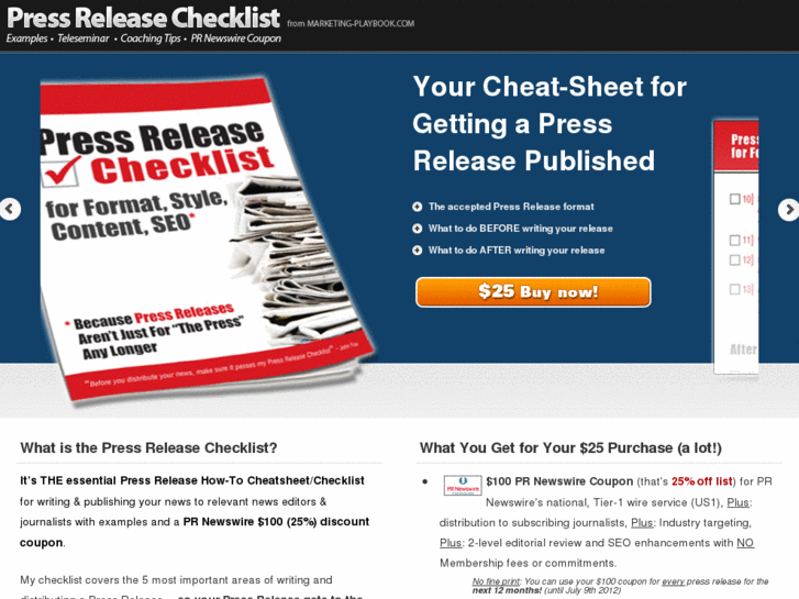 www.pressreleasechecklist.com