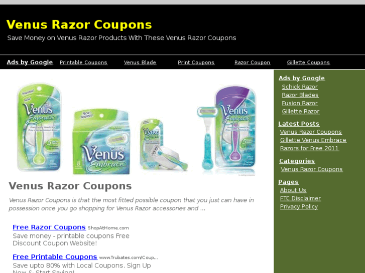 www.venusrazorcoupons.net