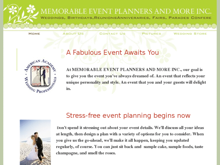 www.memorableeventplanners.com