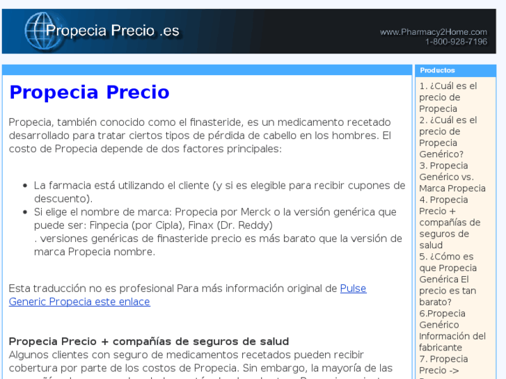 www.propeciaprecio.es