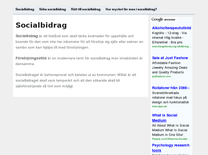 www.socialbidrag.com