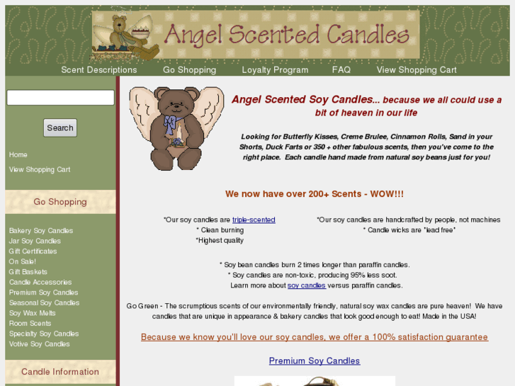 www.angelscentedcandles.com