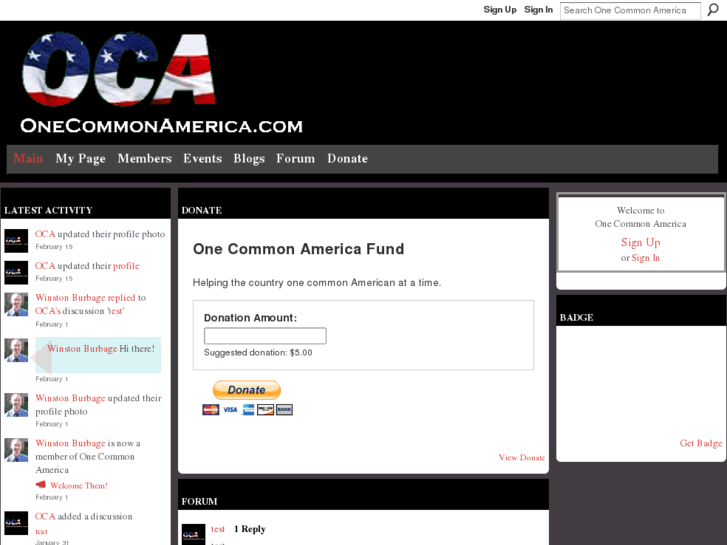 www.onecommonamerica.com