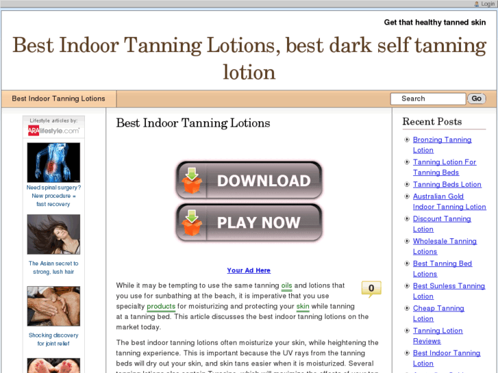 www.besttanninglotions.net