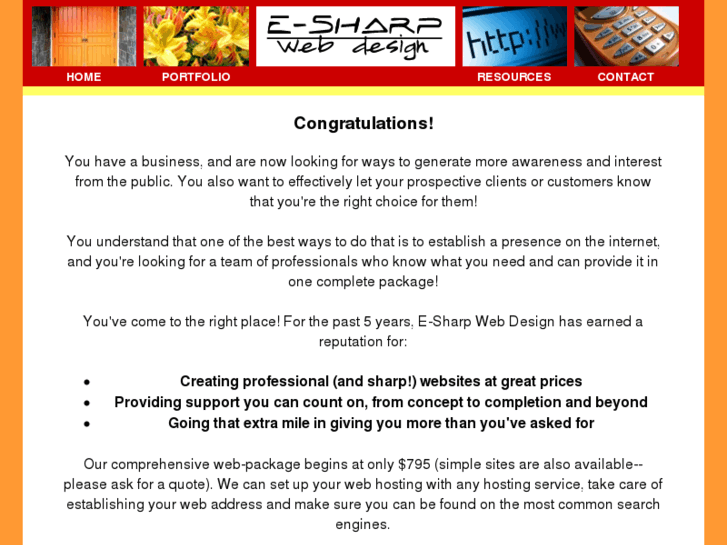 www.esharpwebdesign.com