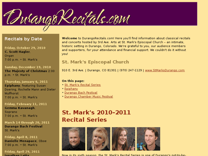 www.durangorecitals.com