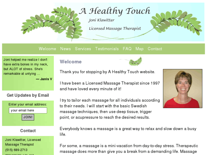 www.ahealthytouchiowa.com