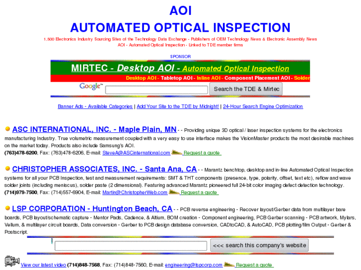 www.aoi-automatedopticalinspection.com