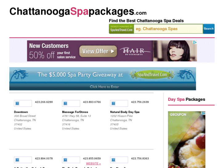 www.chattanoogaspapackages.com