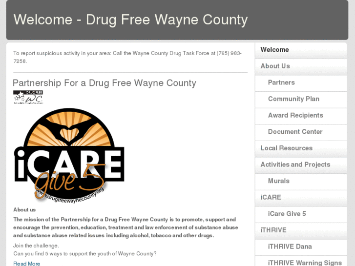 www.drugfreewaynecounty.com