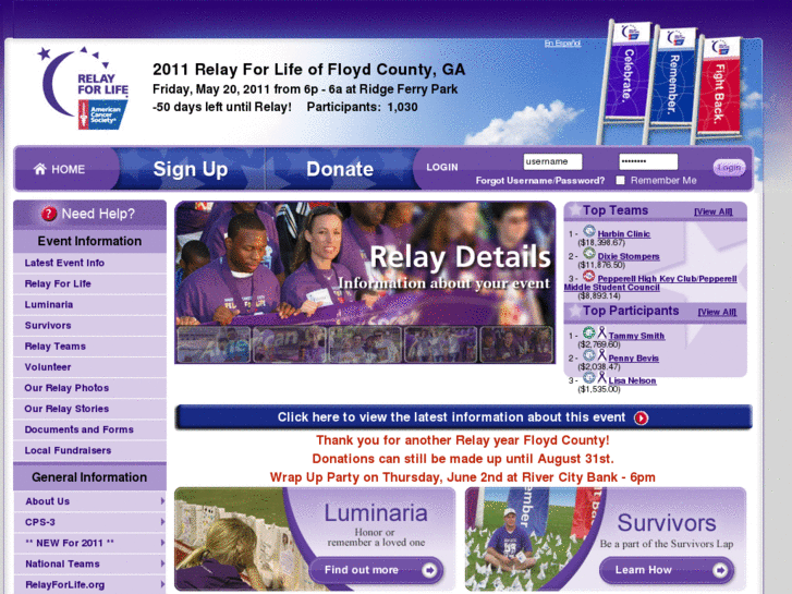 www.floydrelayforlife.org