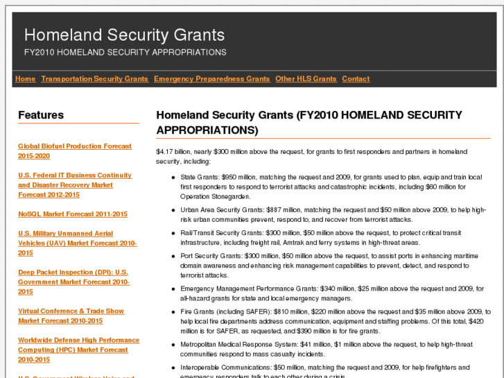 www.homelandsecuritygrant.com