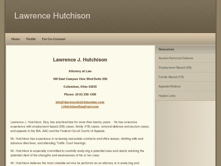 www.lawrencehutchisonlaw.com