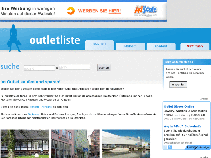 www.outletliste.com