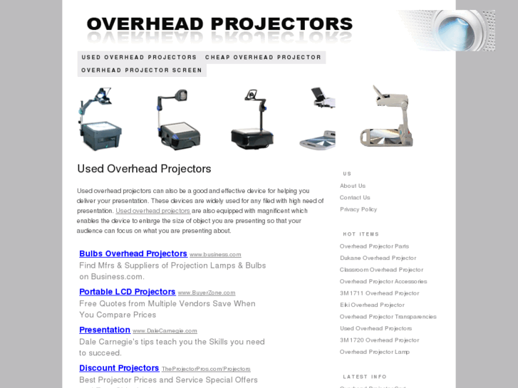 www.usedoverheadprojectors.net