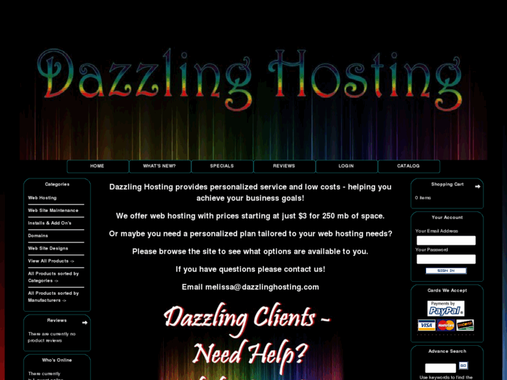 www.dazzlinghosting.com