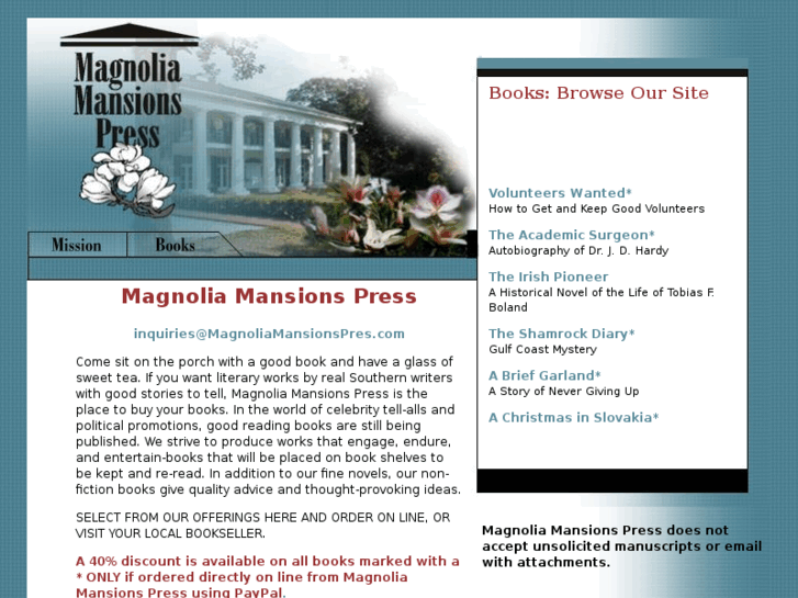 www.magnoliamansionspress.com