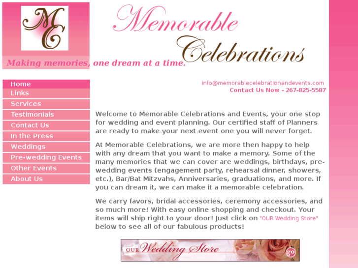 www.memorablecelebrationsandevents.com