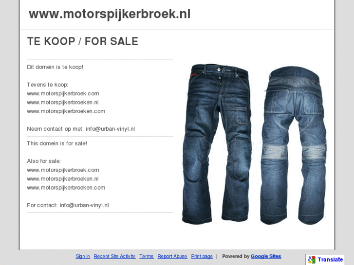 www.motorspijkerbroek.com