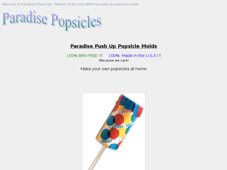 www.paradisepopsiclemolds.com