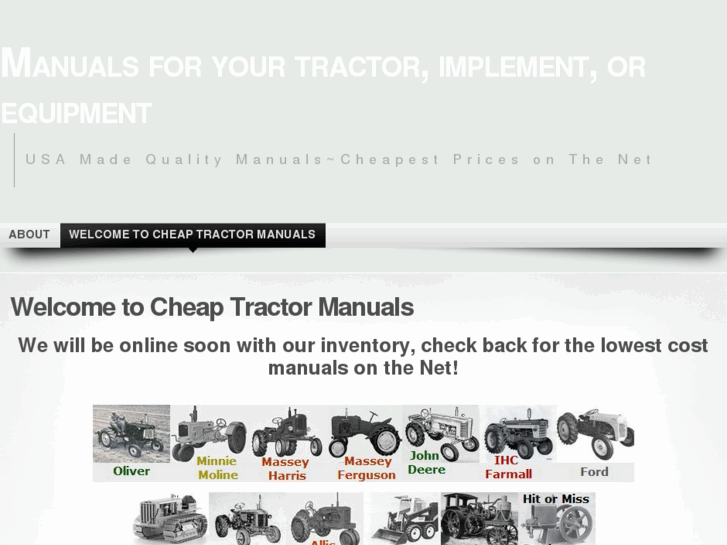 www.cheaptractormanuals.com