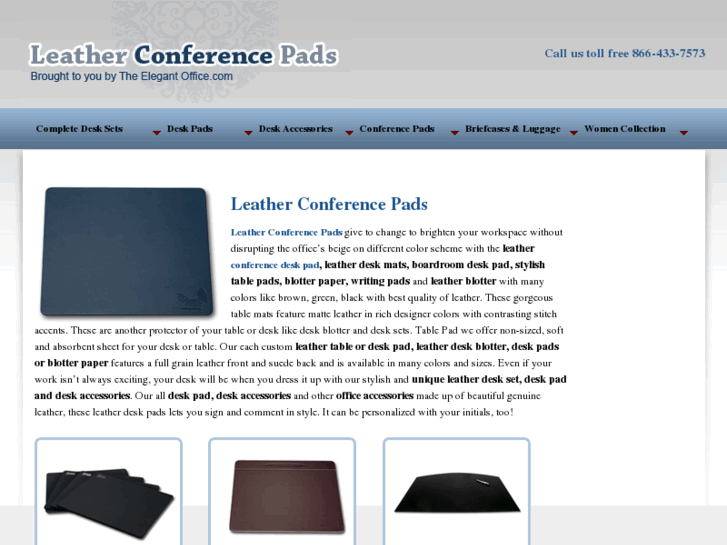 www.leatherconferencepads.biz