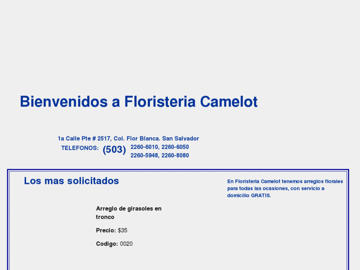 www.floristeriacamelot.com