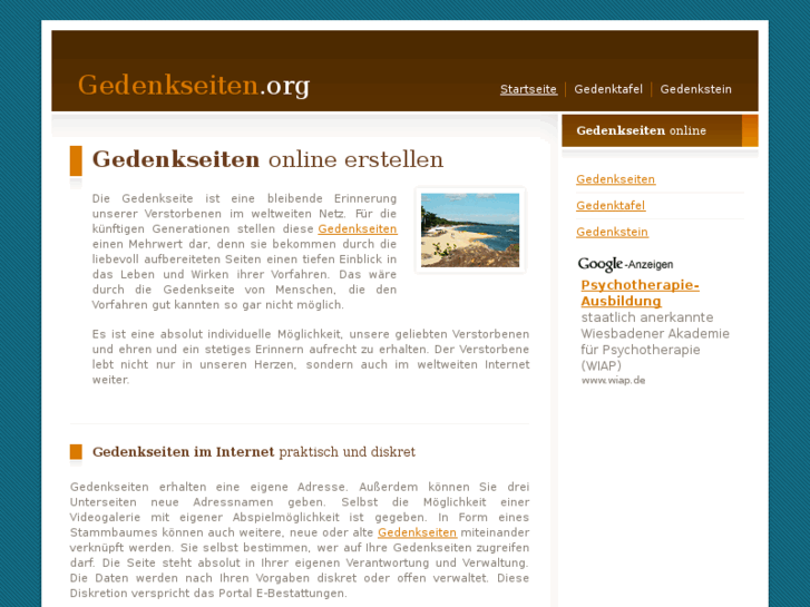 www.gedenkseiten.org