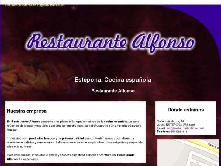 www.restaurantealfonso.net