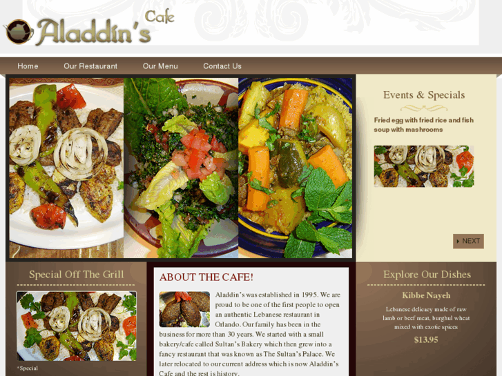 www.aladdinscafeorlando.com