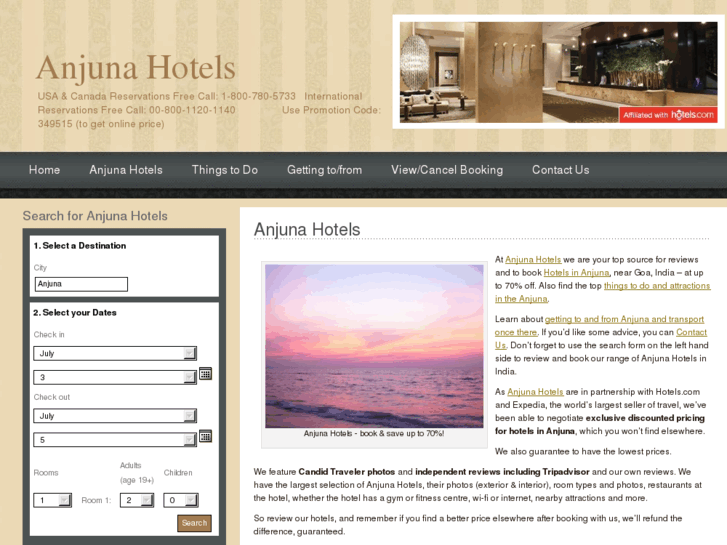 www.anjunahotels.com