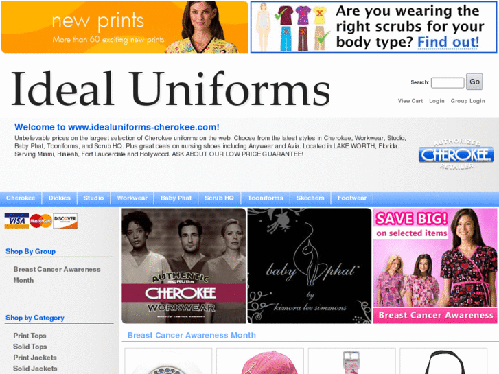 www.idealuniforms-cherokee.com