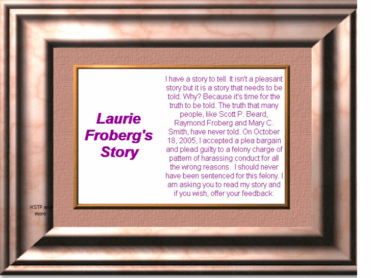 www.lauriefrobergsstory.com