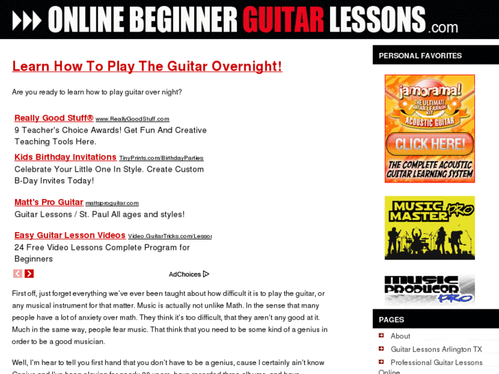 www.onlinebeginnerguitarlessons.com