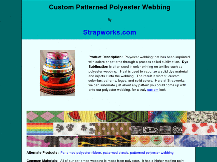 www.patternedwebbing.com