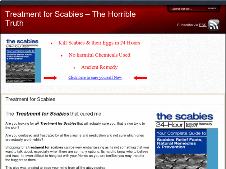 www.treatmentforscabies.net