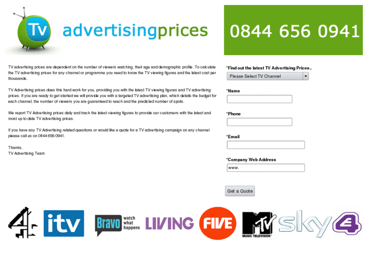 www.tvadvertisingprices.com