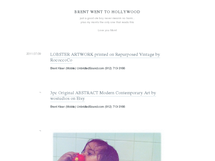 www.brentwenttohollywood.com