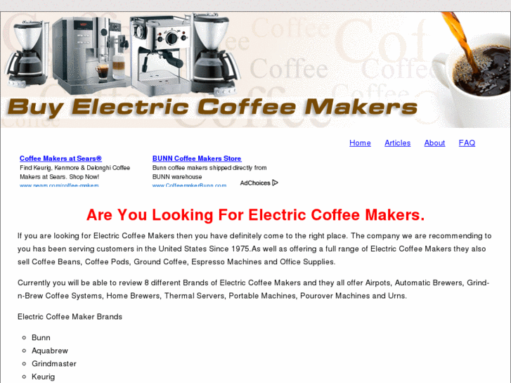 www.buyelectriccoffeemakers.com